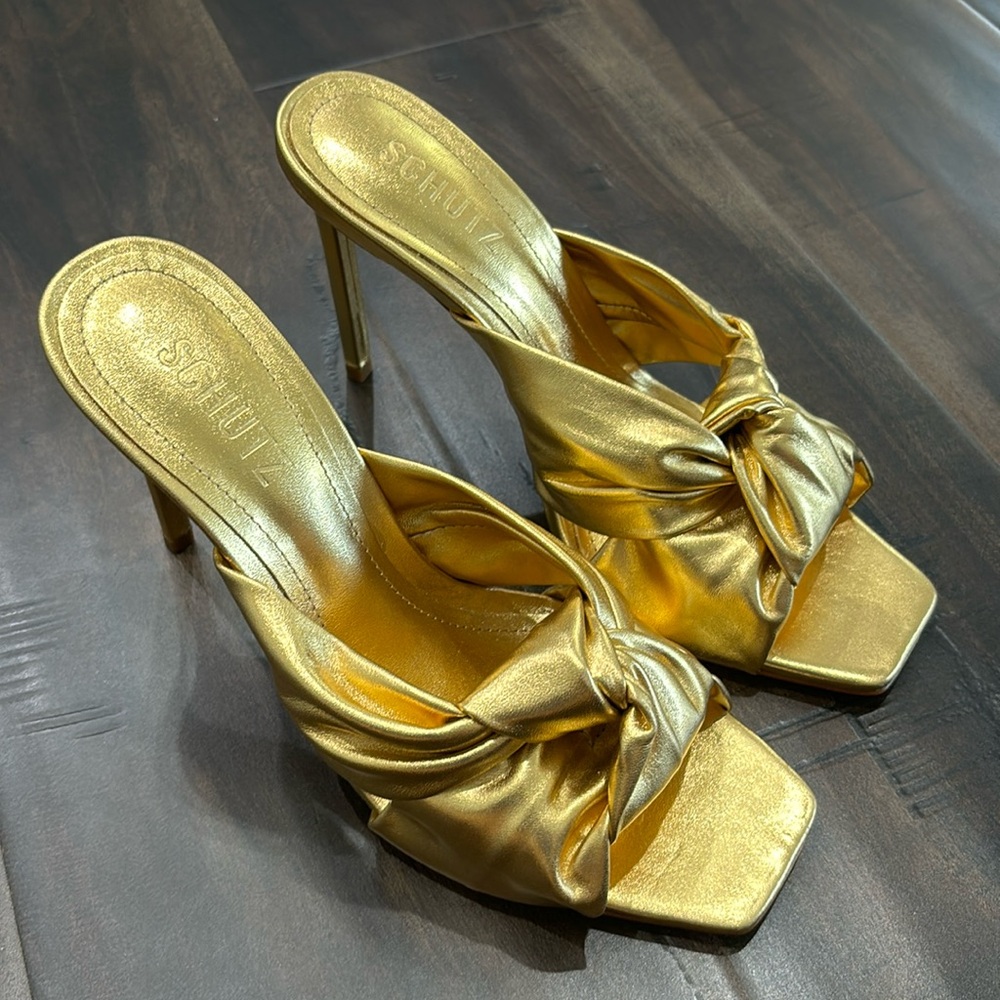 Schutz Gold Heels
